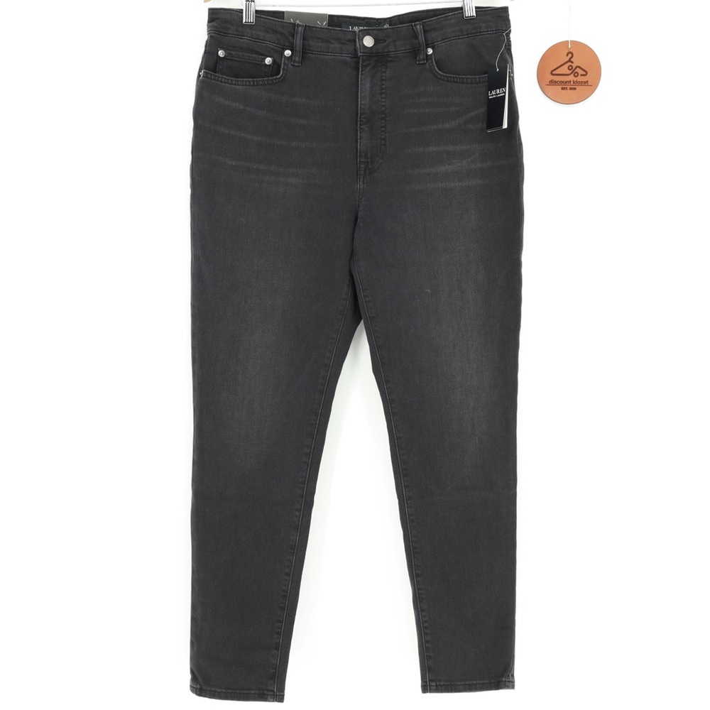 LAUREN RALPH LAUREN HIGH RISE SKINNY‎ ANKLE JEANS